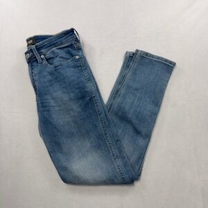 DU/ER‎ Jeans L2X Slim Fit Performance Denim Medium Wash Blue Mens 32x32